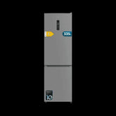 Cecotec Bolero CoolMarket Combi 335 Grey E Kühl-Gefrier-Kombination, 335L, No Frost, Inverter